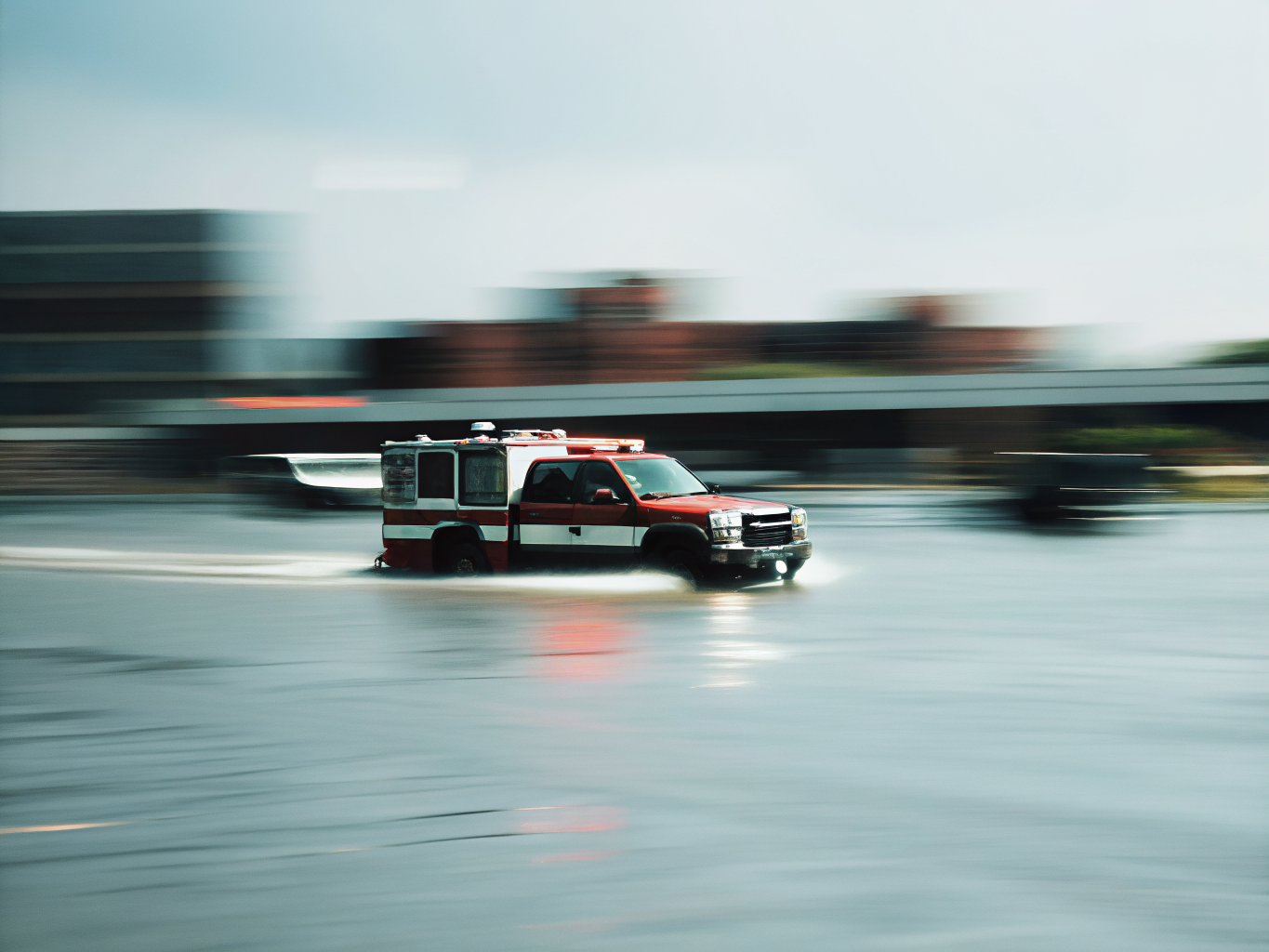 FDNY Drives Through BQE Floodwater to Rescue Stranded Drivers in Woodside