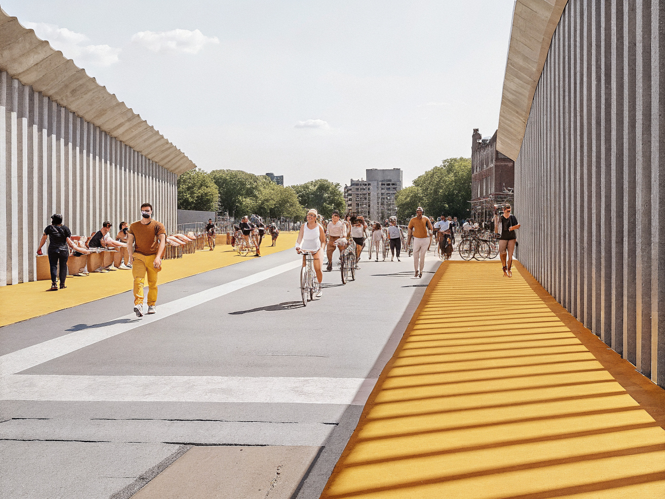Grand Concourse, East Tremont to Mosholu, Gets Its First Summer Streets on August 22